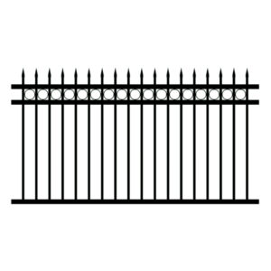 Steel Loop and top-spear Fencing Panel