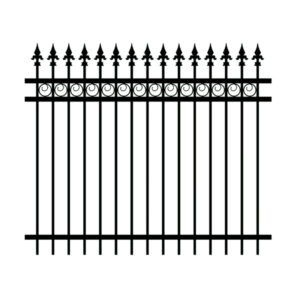 Steel Ering Spear-top Fencing Panel