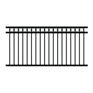 Steel Ring with double rail Fencing Panel